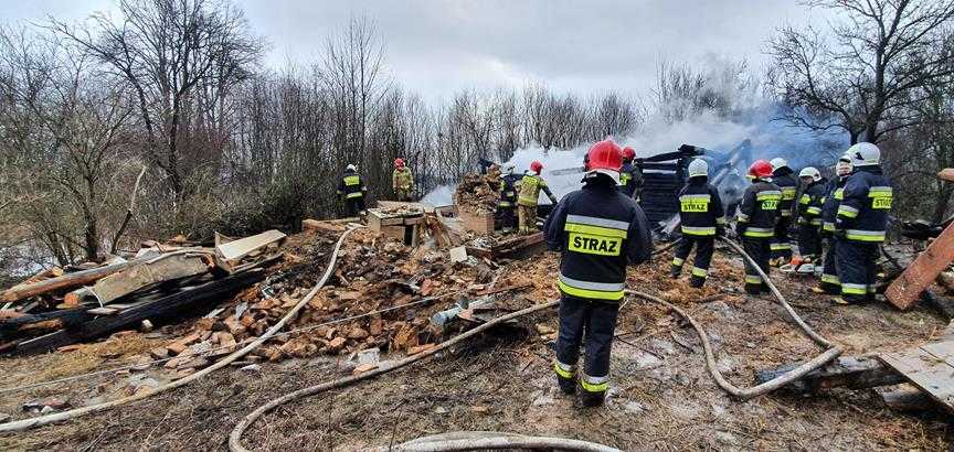 Poważny pożar opuszczonego budynku 