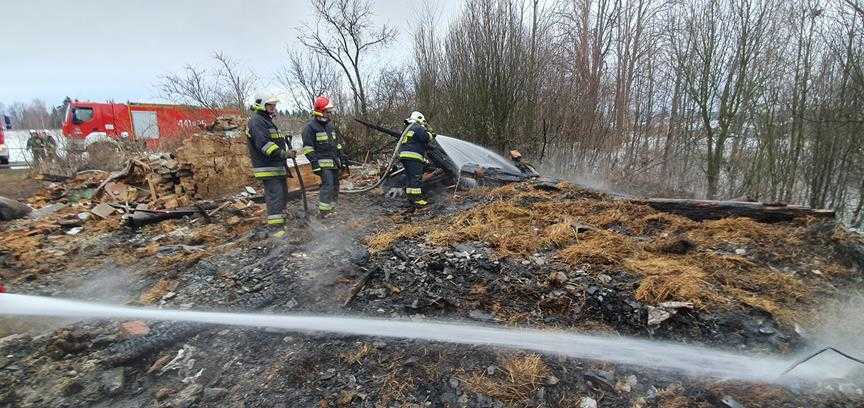 Poważny pożar opuszczonego budynku 