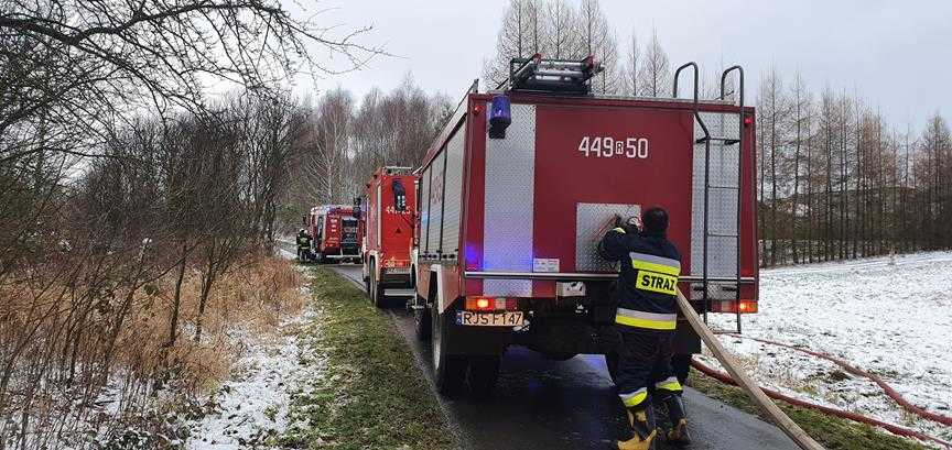 Poważny pożar opuszczonego budynku 