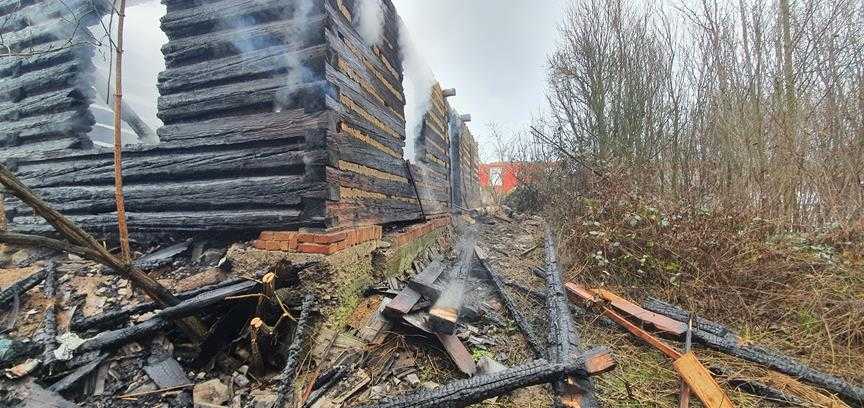 Poważny pożar opuszczonego budynku 