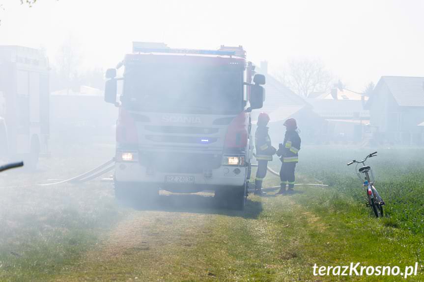 Pożar altany w Pustynach