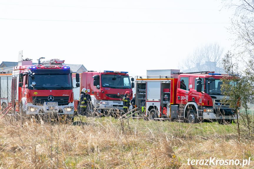 Pożar altany w Pustynach