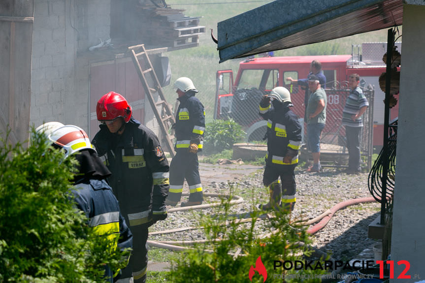 Pożar budynku gospodarczego w Kopytowej