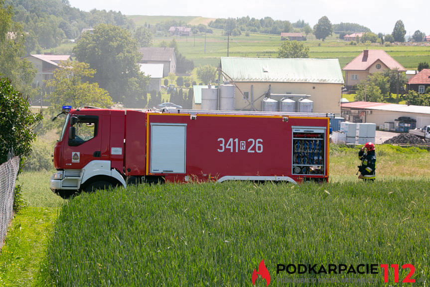 Pożar budynku gospodarczego w Kopytowej