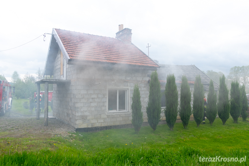 Pożar budynku mieszkalnego w Przybówce