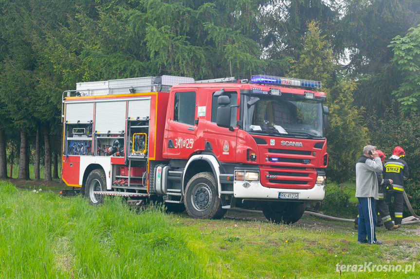 Pożar budynku mieszkalnego w Przybówce