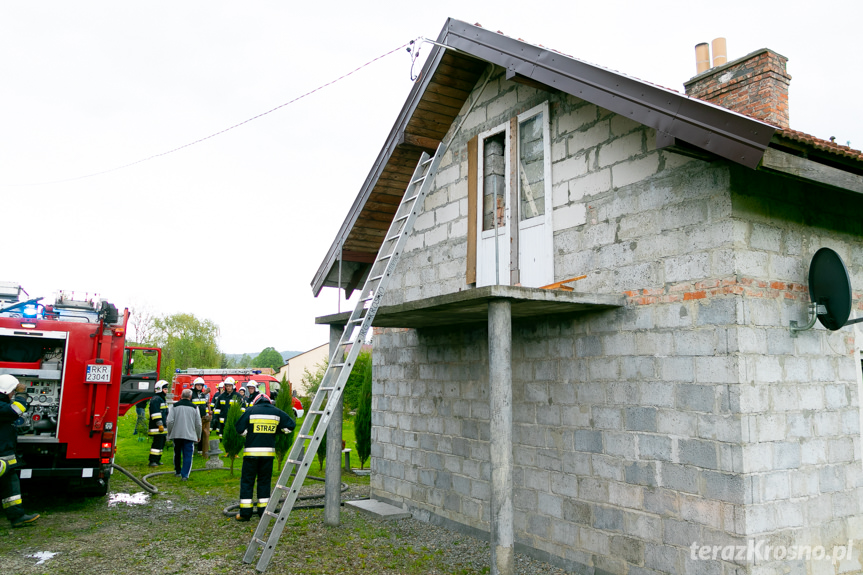 Pożar budynku mieszkalnego w Przybówce
