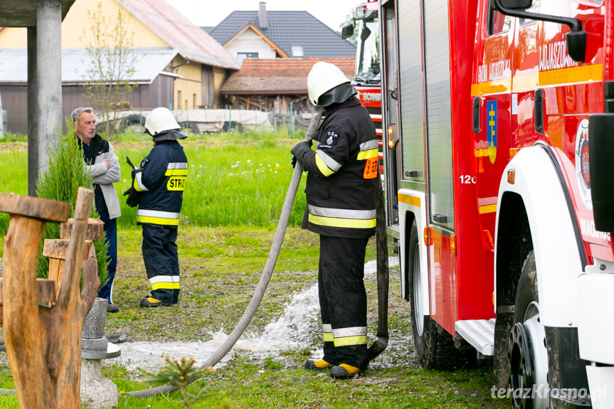 Pożar budynku mieszkalnego w Przybówce