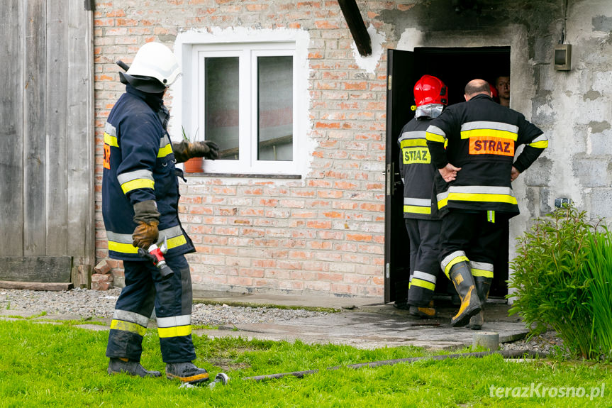 Pożar budynku mieszkalnego w Przybówce