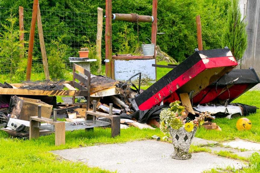 Pożar budynku mieszkalnego w Przybówce