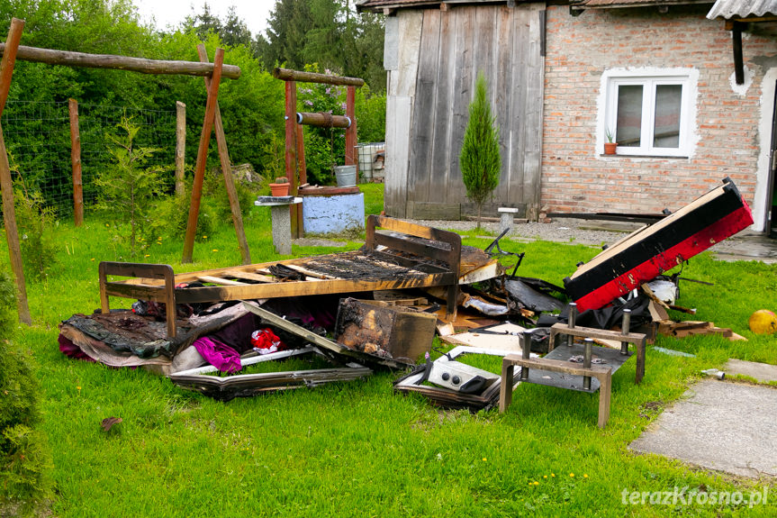 Pożar budynku mieszkalnego w Przybówce