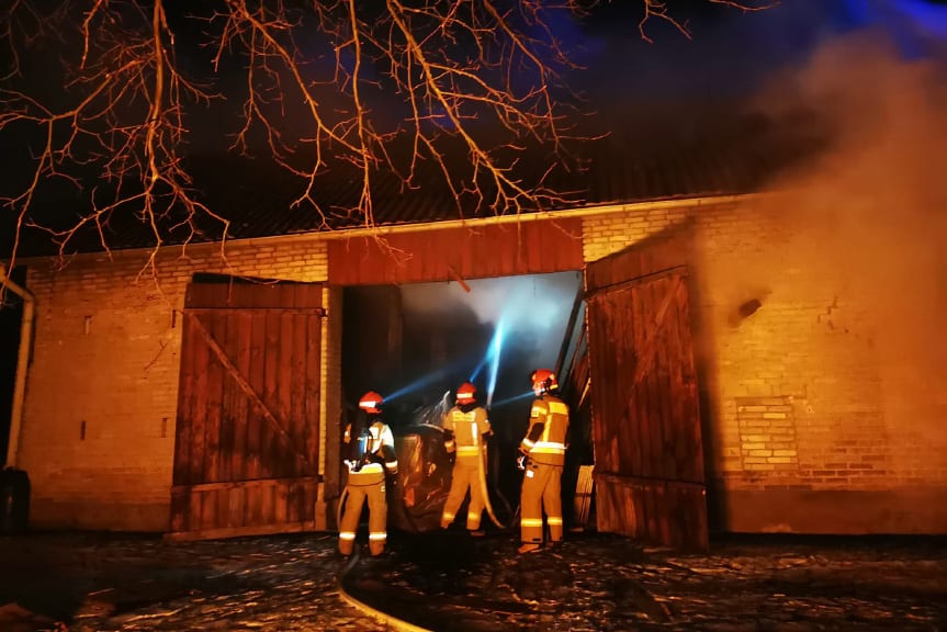 Pożar budynku w Przeworsku