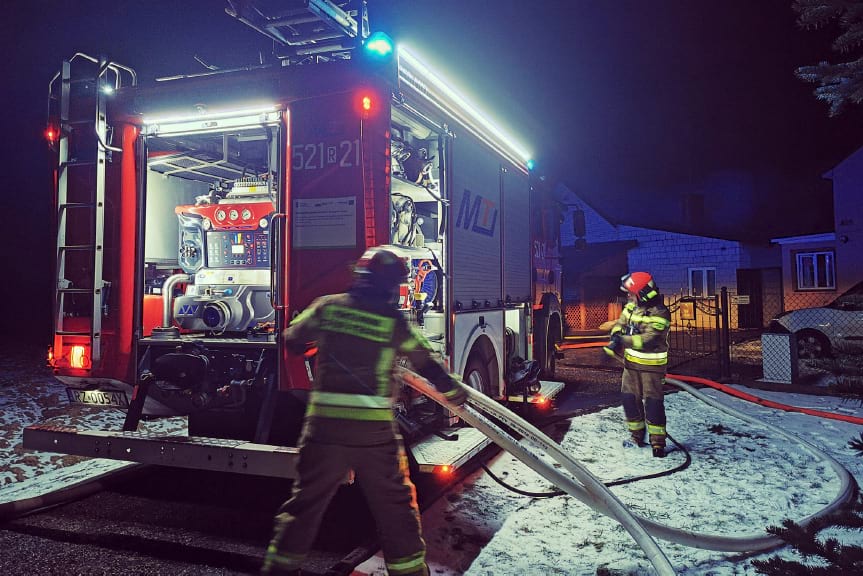 Pożar budynku w Przeworsku