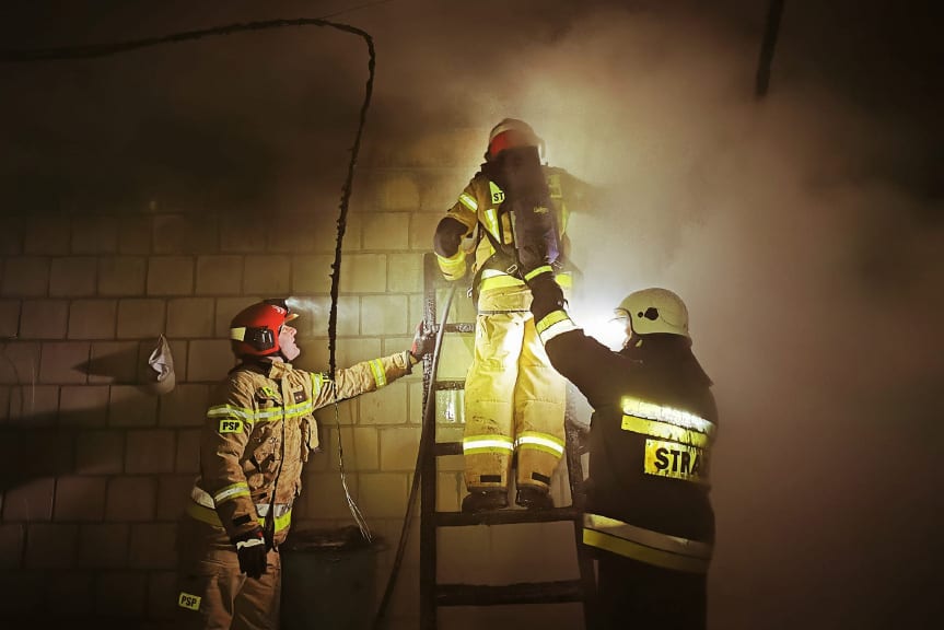 Pożar budynku w Przeworsku