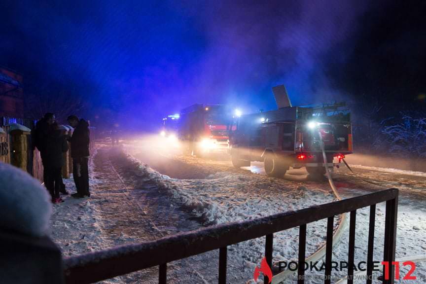 Pożar domu w Posadzie Górnej