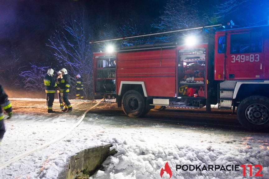 Pożar domu w Posadzie Górnej