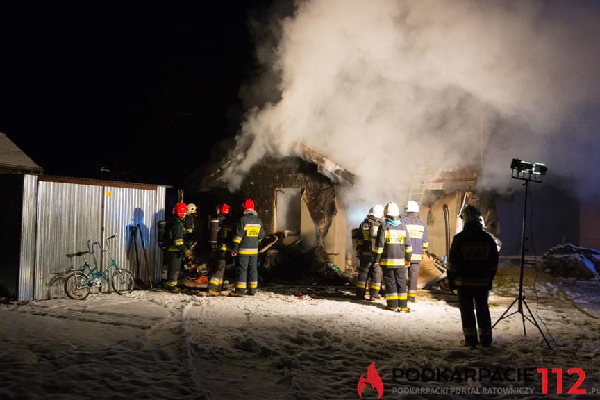 Pożar domu w Posadzie Górnej