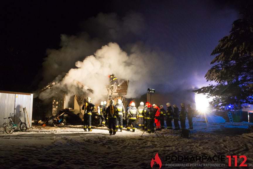 Pożar domu w Posadzie Górnej