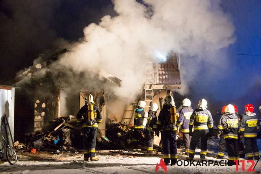 Pożar domu w Posadzie Górnej