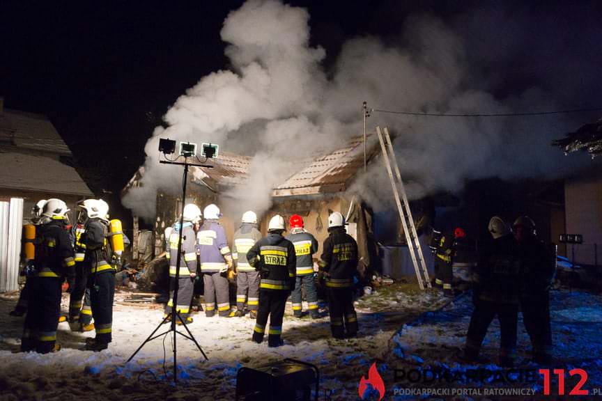 Pożar domu w Posadzie Górnej