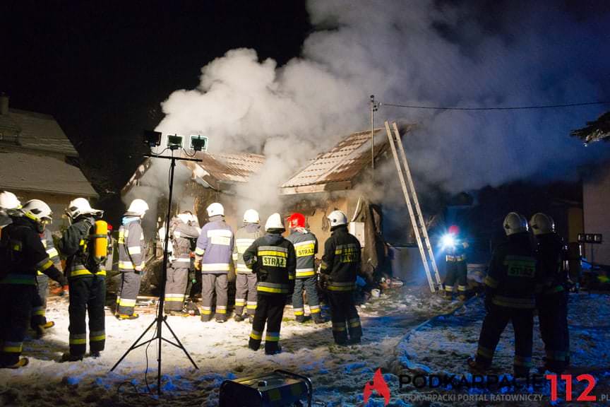 Pożar domu w Posadzie Górnej