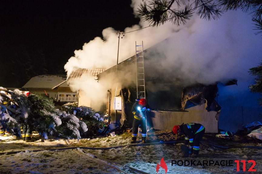 Pożar domu w Posadzie Górnej