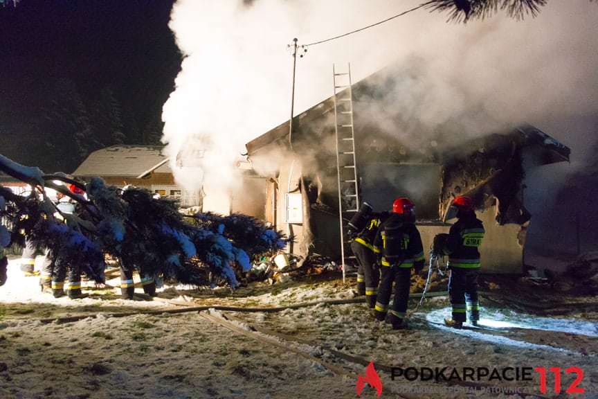 Pożar domu w Posadzie Górnej