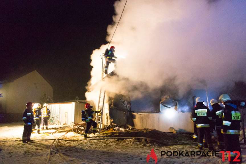 Pożar domu w Posadzie Górnej