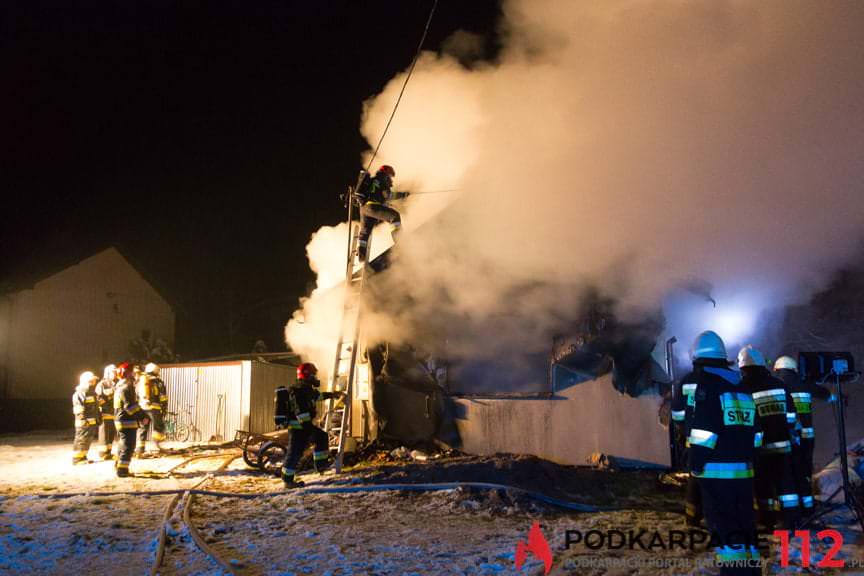 Pożar domu w Posadzie Górnej