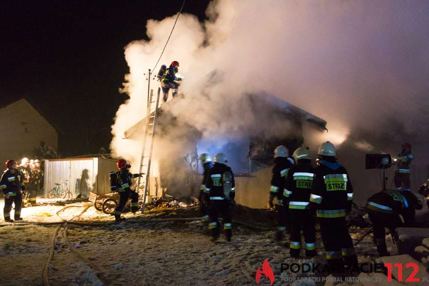 Pożar domu w Posadzie Górnej