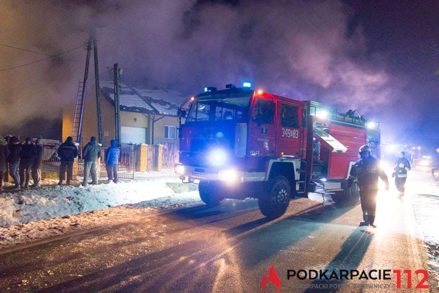 Pożar domu w Posadzie Górnej