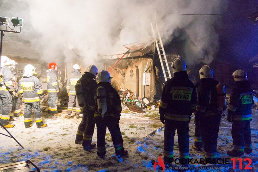 Pożar domu w Posadzie Górnej