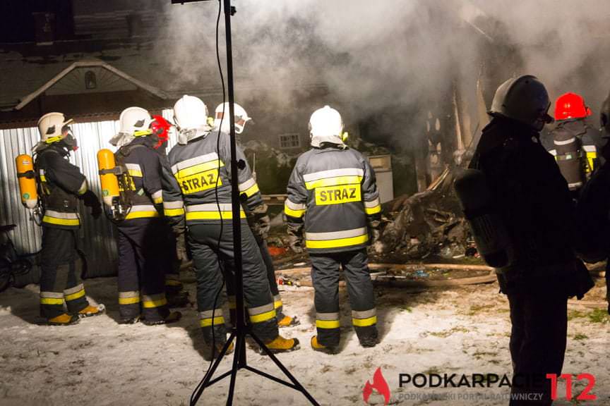 Pożar domu w Posadzie Górnej