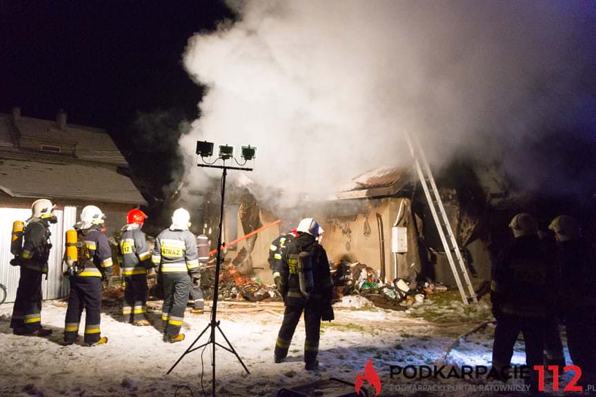 Pożar domu w Posadzie Górnej