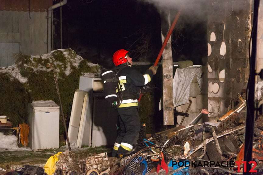 Pożar domu w Posadzie Górnej