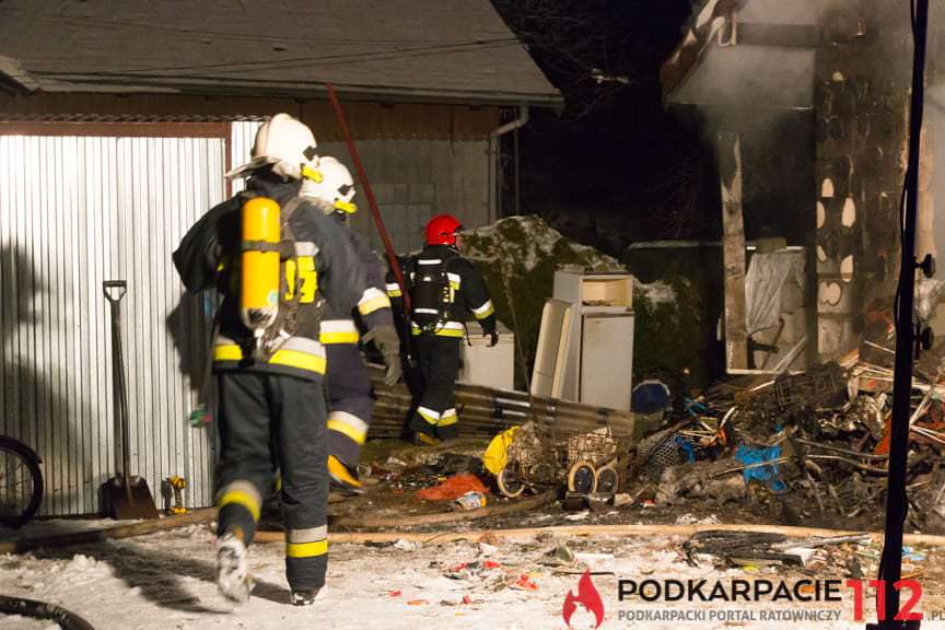 Pożar domu w Posadzie Górnej