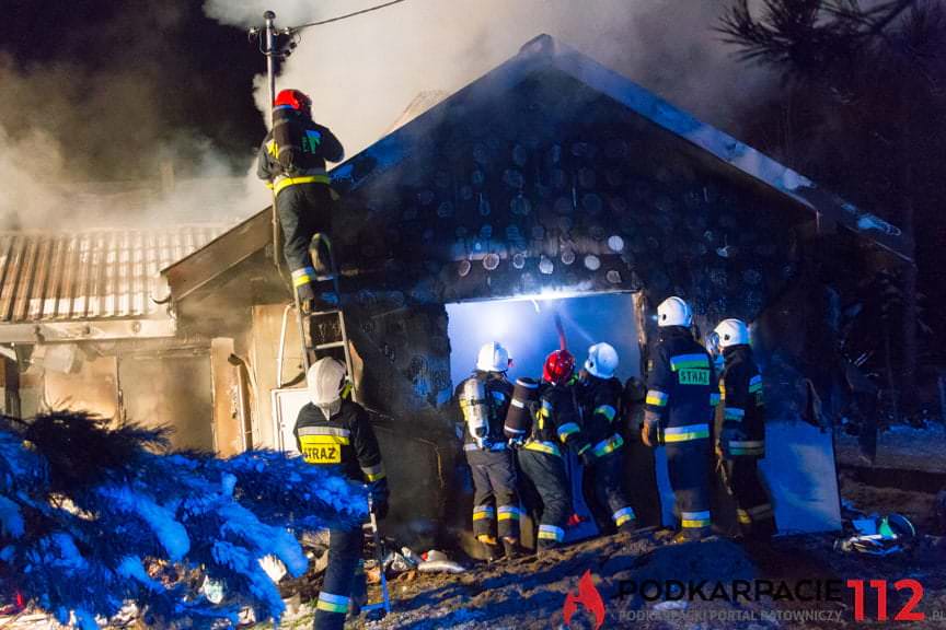 Pożar domu w Posadzie Górnej