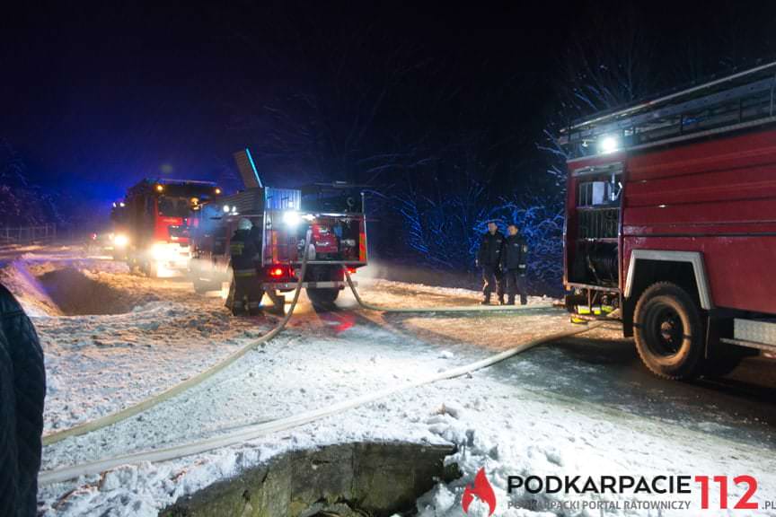 Pożar domu w Posadzie Górnej
