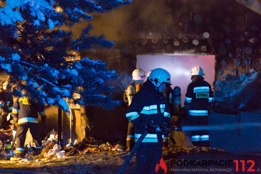 Pożar domu w Posadzie Górnej