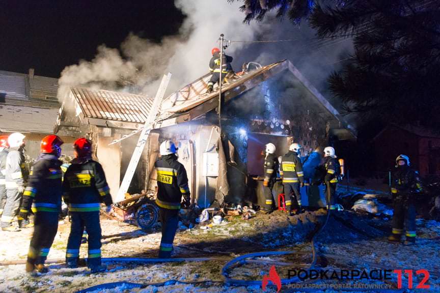 Pożar domu w Posadzie Górnej