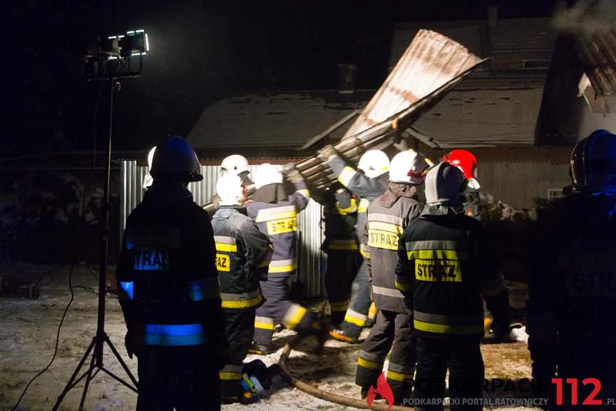 Pożar domu w Posadzie Górnej