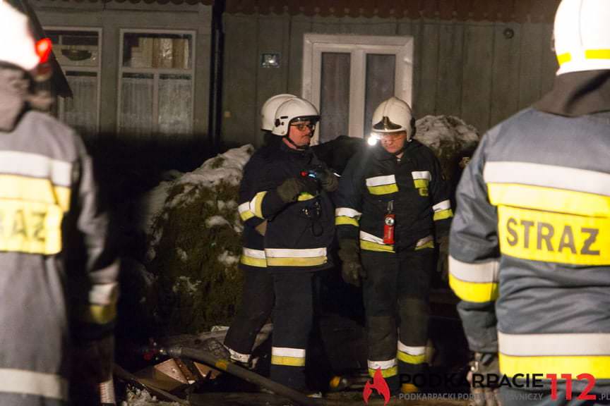 Pożar domu w Posadzie Górnej