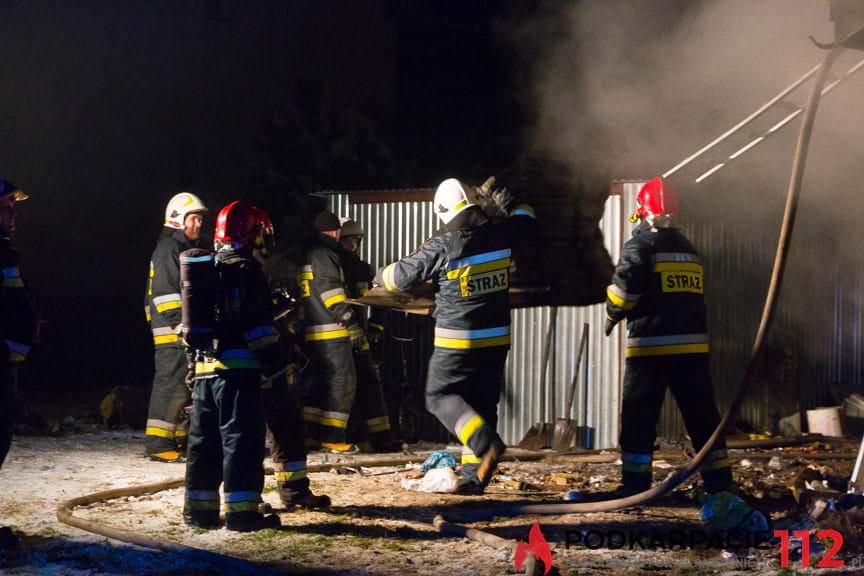 Pożar domu w Posadzie Górnej