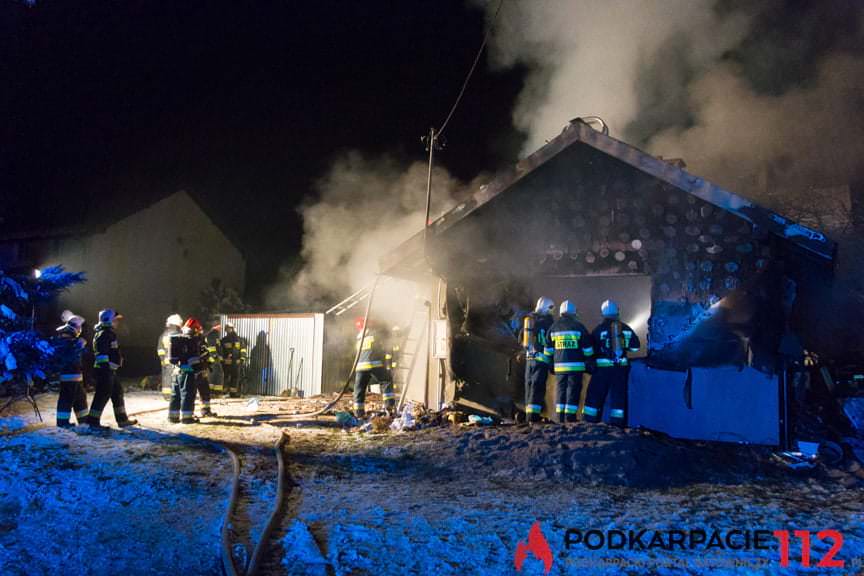 Pożar domu w Posadzie Górnej