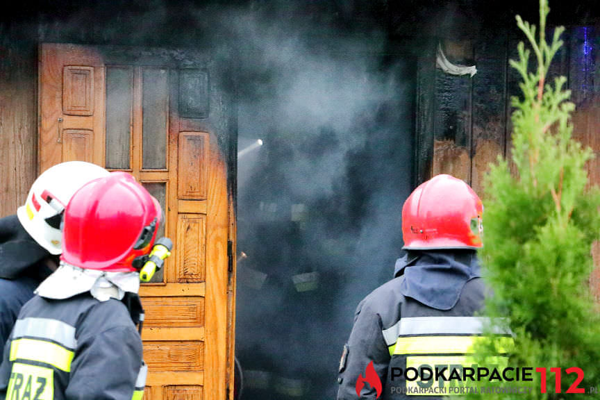 Pożar domu w Równem