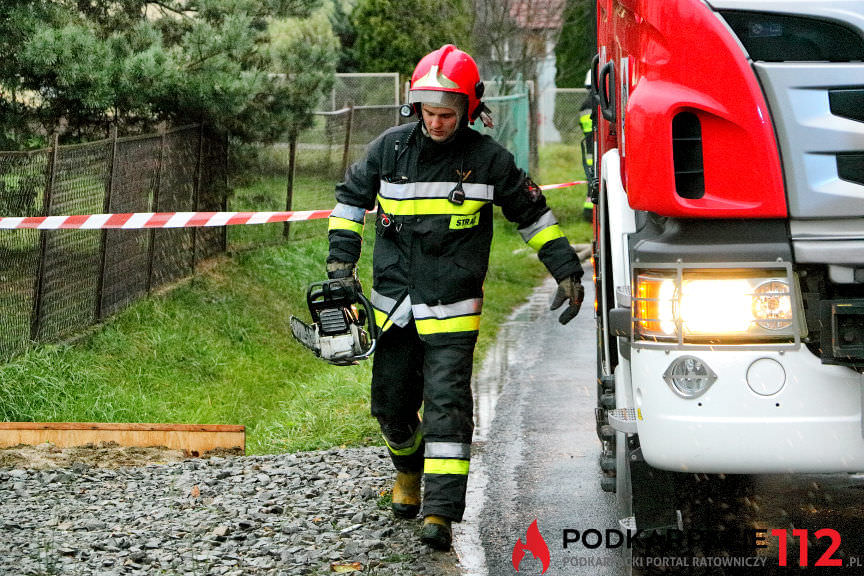 Pożar domu w Równem