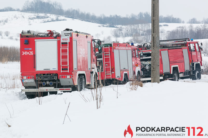 Pożar domu w Rymanowie