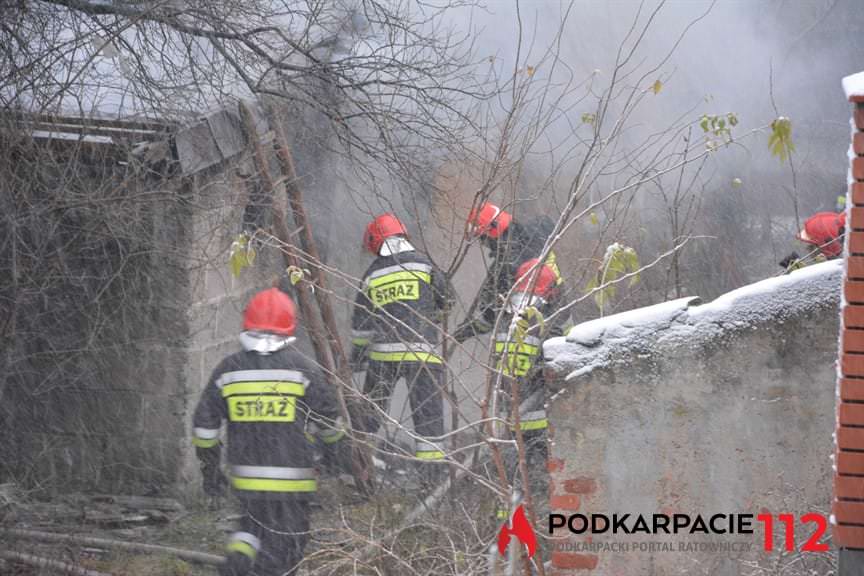 Pożar domu w Rzeszowie