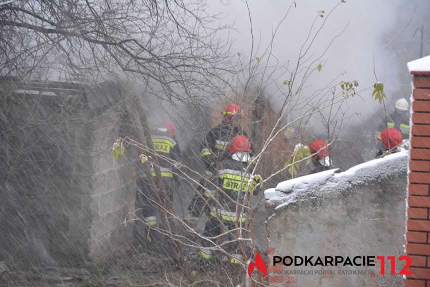 Pożar domu w Rzeszowie