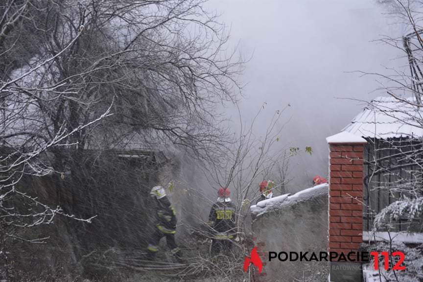 Pożar domu w Rzeszowie